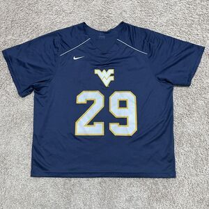 West Virginia Mountaineers Jersey XL Blue 29 Dustin Garrison NCAA Season 2013